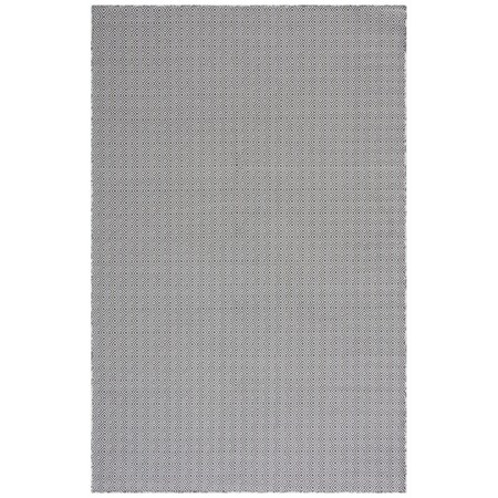 Safavieh 5 ft. 1 in. x 7 ft. 6 in. Hampton Power Loomed Rectangle Rug Grey & Black HTN230G-5